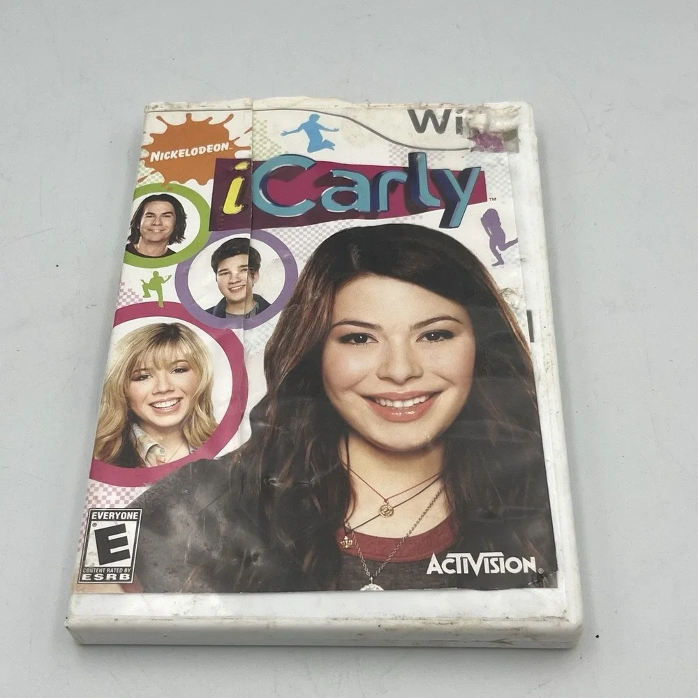 iCarly (Nintendo Wii, 2009) Complete w/ Manual - Tested Working - Damaged Case‎